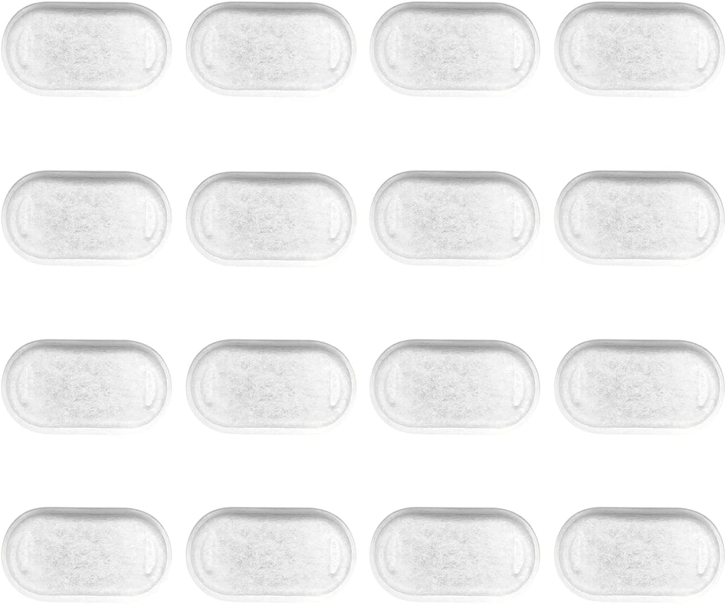 16 Pack Replacement Filters for Cat/Dog Water Fountain - Stainless Steel, 67oz/2L Adjustable Water Flow, Super Quiet