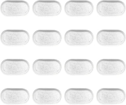 16 Pack Replacement Filters for Cat/Dog Water Fountain - Stainless Steel, 67oz/2L Adjustable Water Flow, Super Quiet