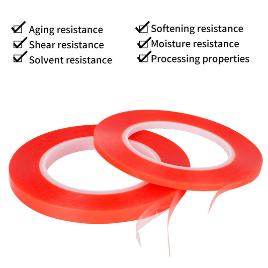Double Sided Adhesive Tape 5mm / 10mm x 25M Heat Resistant High Adhesion Transparent Acrylic Tape, LCD Screen Repair Sticker for Cell Phone Touch Screen Repair