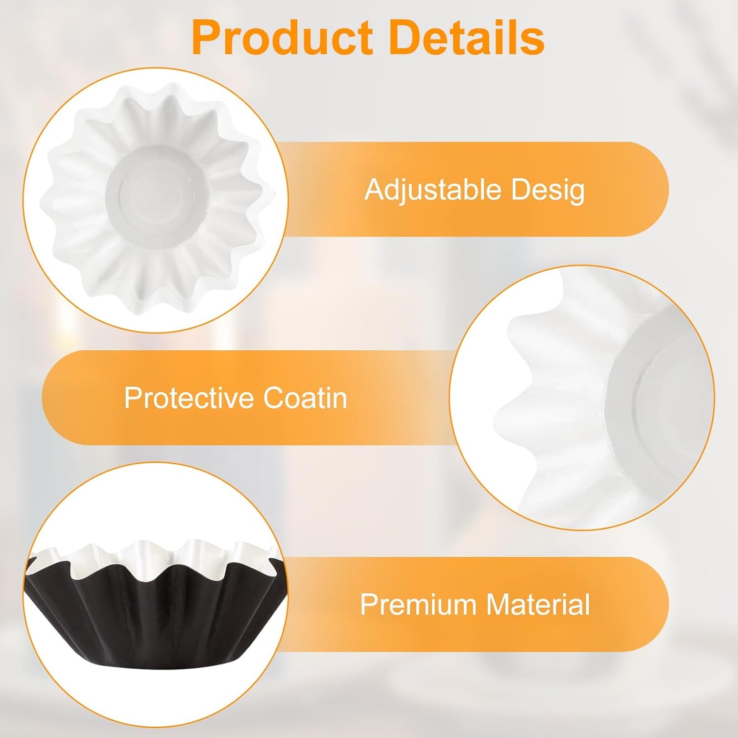70P Wax Melt Liners, Reusable Wax Warmer Liners for Any Wax Cubes, Leakproof Wax Melt Cups for Scented Candle, Plug in Warmers, Electric Wax Melters and Wax Burner(Black)