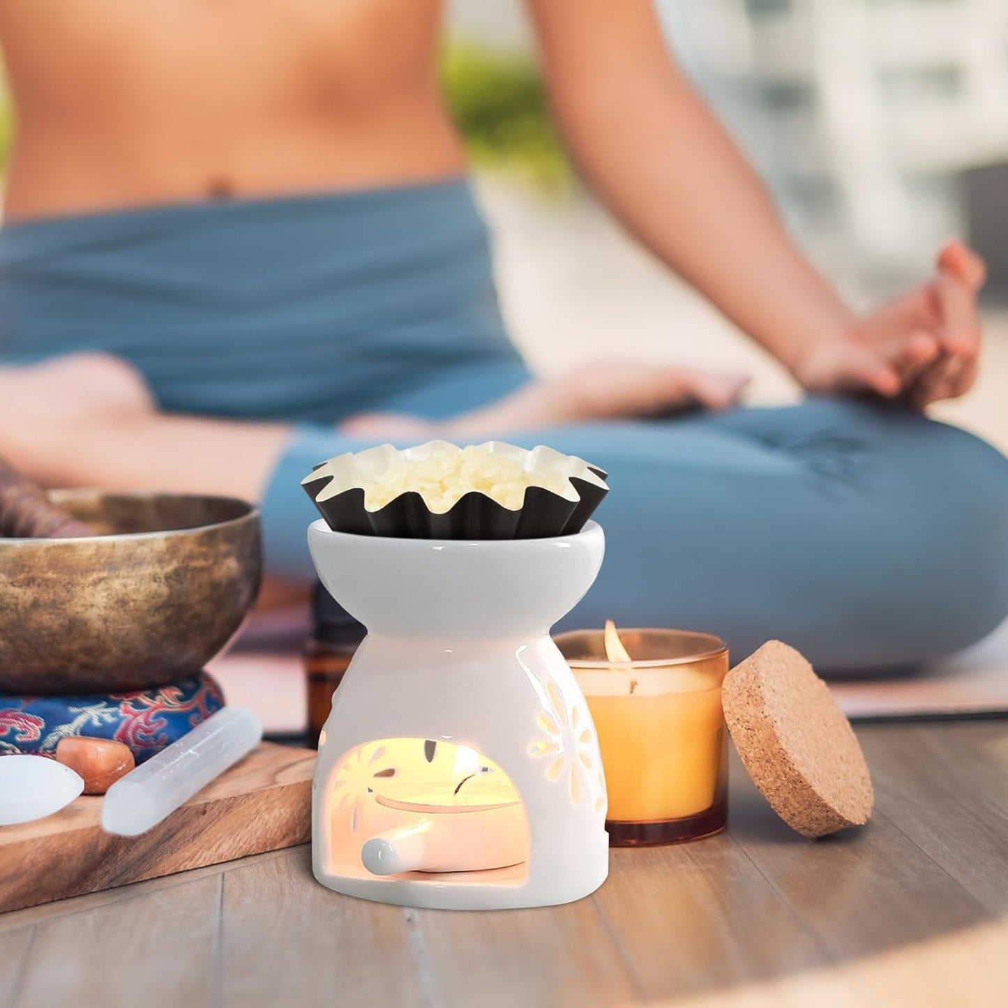 70P Wax Melt Liners, Reusable Wax Warmer Liners for Any Wax Cubes, Leakproof Wax Melt Cups for Scented Candle, Plug in Warmers, Electric Wax Melters and Wax Burner(Black)