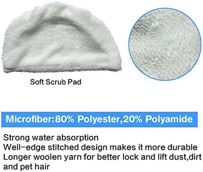 10PK  Replacement Pads Compatible with Bissell Powerfresh Steam Mop 1940 1440 1806 1544 2075 2685 Series 19401 19404 19409 1940A 1940F 1940N 1940T 1940Q 1940W B0006 15441 15443 2181 2814
