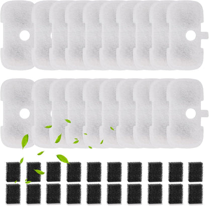 20 Packs Filter Replacement Compatible with  Cat Water Fountain PLWF005/PLWF105/PLWF115/PLWF106/PLWF116/PLWF305, Upgrade Replacement Filters Fit Pet libro Water Fountain, Easy to Install
