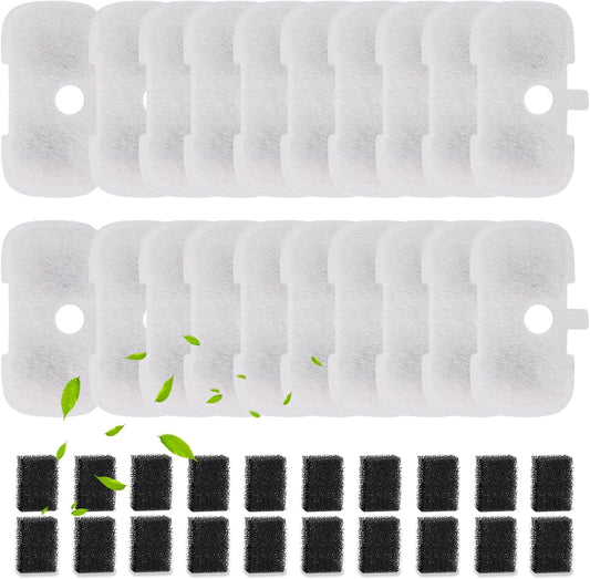 20 Packs Filter Replacement Compatible with  Cat Water Fountain PLWF005/PLWF105/PLWF115/PLWF106/PLWF116/PLWF305, Upgrade Replacement Filters Fit Pet libro Water Fountain, Easy to Install