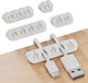 Cord Organizer for Desk Cable Holder for Nightstand Charger Organizer Adhesive Desktop Versatile Wire Multislot Clips and Table Management Accessories Office Spaces New White 5 Pack, 15 Slots
