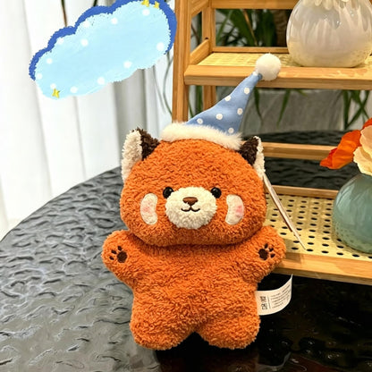 Goodnight Series Plush Toy - Soft Cuddly Animal Doll for Desk Decoration - Soothing Palm-Sized Stuffed Companion - Raccoon