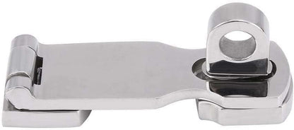 Grade Stainless Steel 3" Heavy Duty Door Hasp with Turning Padlock Eye Mount Screws