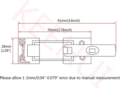 Grade Heavy Dudy 316 Stainless Steel Lockable Latch Marine Boat Door Lock Anti-Rattle Fastener Clamp