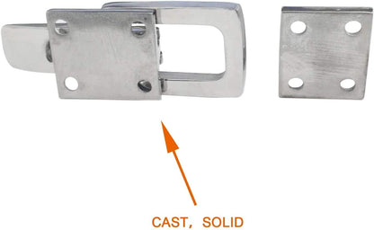 Grade Heavy Dudy 316 Stainless Steel Lockable Latch Marine Boat Door Lock Anti-Rattle Fastener Clamp