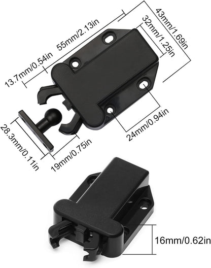 Goodchanceuk Push to Open Touch Release Catch, cabinet, doors, magnetic touch lock for drawer