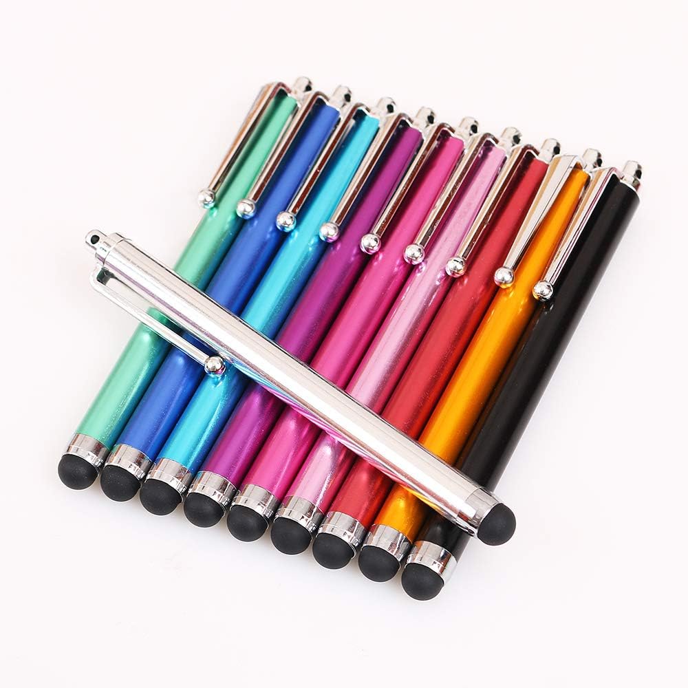 Stylus Pen Set of 20 Pack, Universal Capacitive Touch Screen Stylus Compatible with iPad, iPhone, Samsung, Kindle Touch, Compatible with All Device with Capacitive Touch Screen – 10 Color