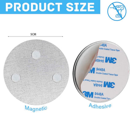 Magnetic Smoke Detector Sticky Pads Magnetic Adhesive Pads 3PCS Magnetic Smoke Alarm Fixing Mount No Drilling Magnet Holder Installation Tool for Smoke Fire Alarms Detector