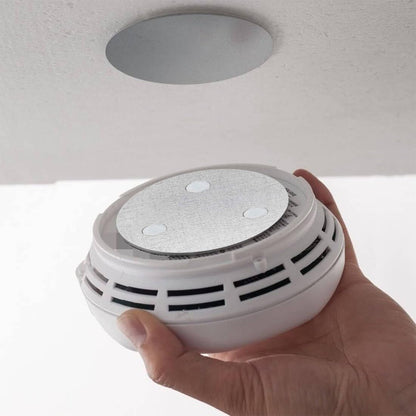 Magnetic Smoke Detector Sticky Pads Magnetic Adhesive Pads 3PCS Magnetic Smoke Alarm Fixing Mount No Drilling Magnet Holder Installation Tool for Smoke Fire Alarms Detector