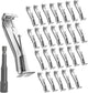 25 Pack Gutter Hangers, 5 Inch Gutter Guard with Speed Screw and Clip, Hidden Rain Gutter Bracket Support, Includes a Drill Bit