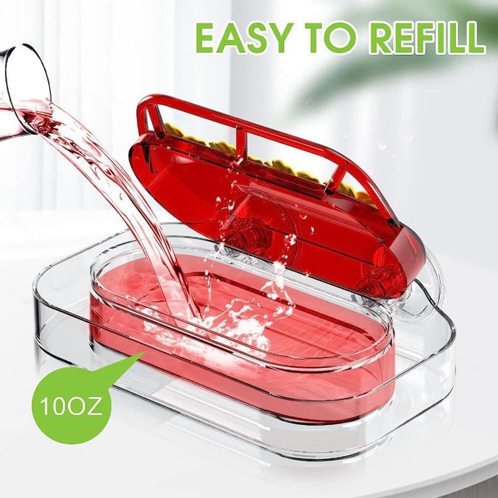 Window Hummingbird Feeders - Hanging Hummingbird Feeder with Suction Cup, Tabletop Humming Bird Feeder Bird Water Station Trays, Easy to Clean and Refill Plastic Humming Bird Feeder (Yellow)
