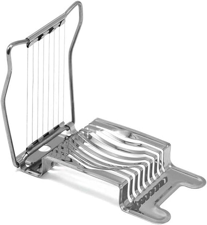 Egg Slicer, Stainless Steel Egg Slicer Cutter, Multipurpose Slicer for Egg Ham Strawberry Banana Soft Fruit