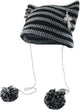 Grunge Beanies Crochet Knitted Hats for Women Girls Fox Cat Ear Goth Emo Alt Y2K Accessories Grunge Clothes