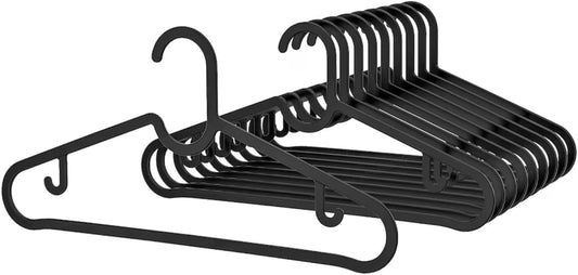 Hangers Flexible Sturdy Black (20 Pack)