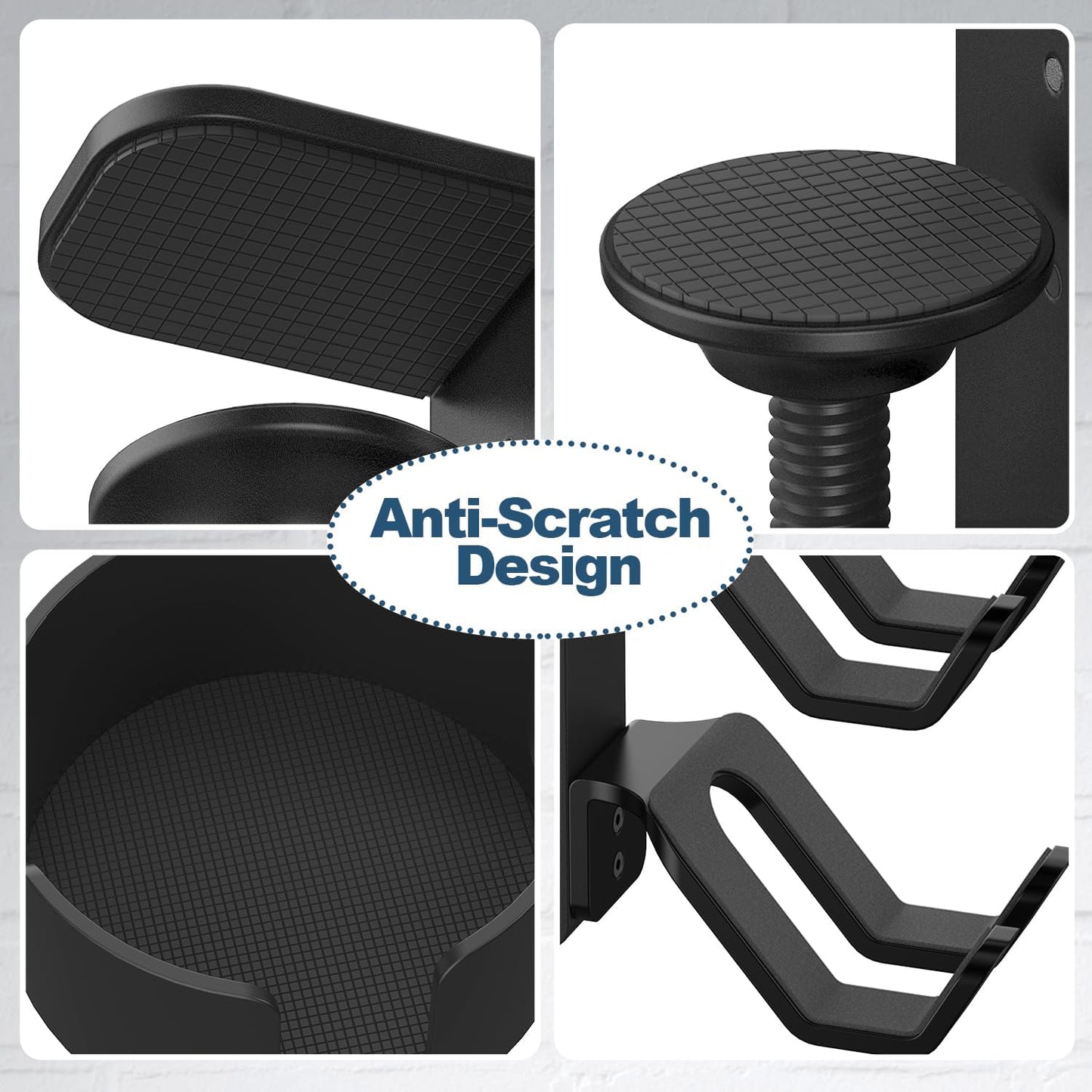 4 in 1 Desk Cup Holder with Headphone Hanger and Controller Stand Gaming Accessories, Universal Adjustable & Rotating Upgraded Arm Clamp for Coffee Mugs, Water Bottles, Headphones, Controller.