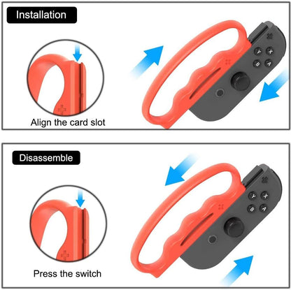 Grips for Nintendo Switch Fitness Boxing, Fit Boxing Clasp Accessories Handle for Adults and Children, for finger arcs, non-slip, making your boxing game experience smoother
