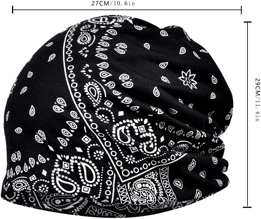 4 PCS Women Baggy Slouchy Beanie Chemo Hat Cap Snood Cancer Headwear Multicolor One Size