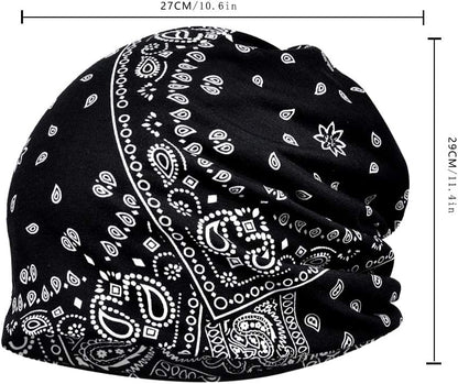 4 PCS Women Baggy Slouchy Beanie Chemo Hat Cap Snood Cancer Headwear Multicolor One Size