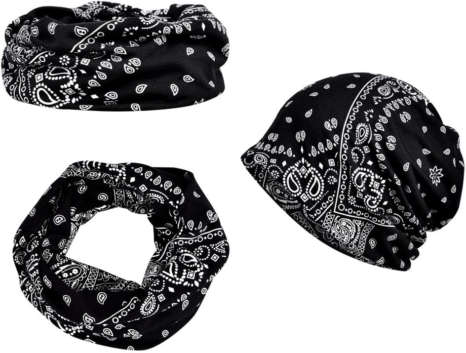 4 PCS Women Baggy Slouchy Beanie Chemo Hat Cap Snood Cancer Headwear Multicolor One Size