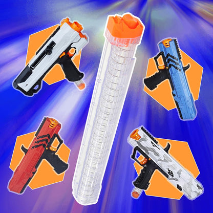 4Pcs Replacement Reload Clip 12-Round Refill Magazine Compatible for Nerf Rival Apollo XV-700 Zeue XV-1200 (Clear) 4pcs Clear