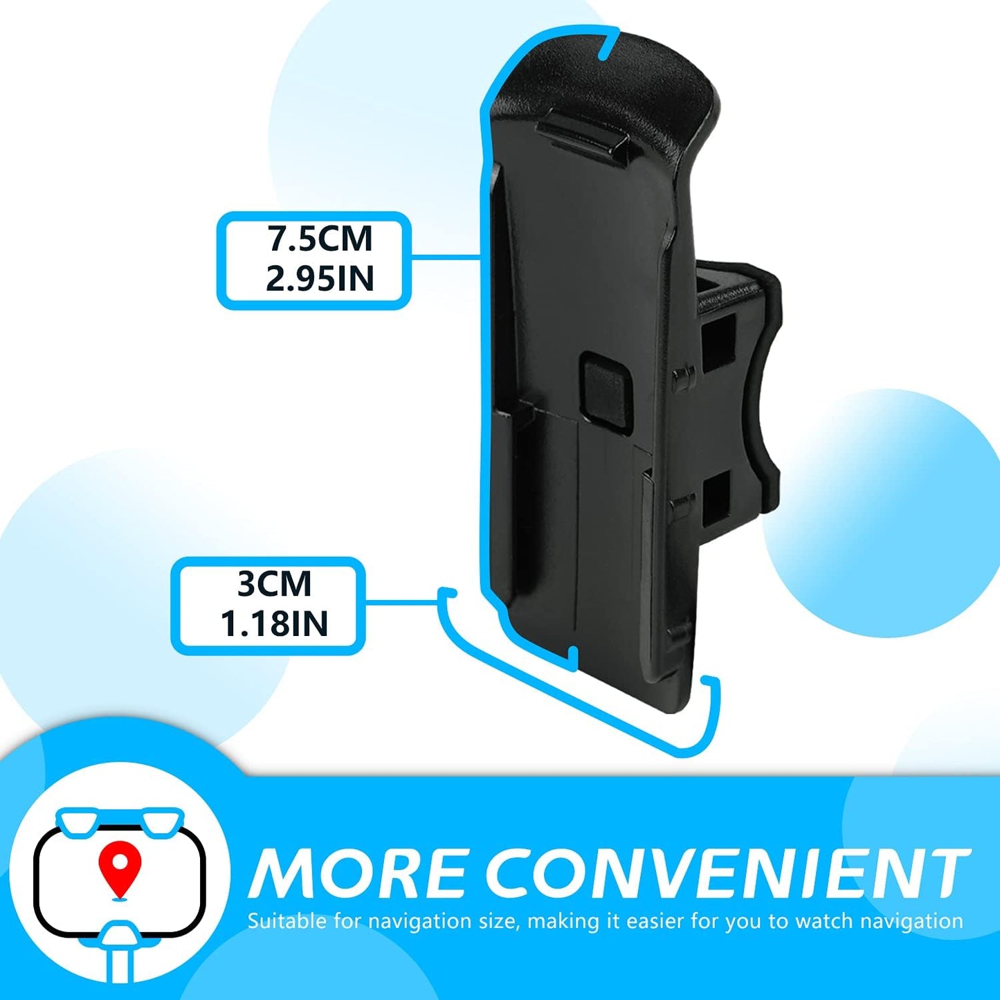 Bicycle/Bike Motor Cart Handlebar Mount Holder Compatible for Garmin eTrex 10 20 20x 30 30x / Touch 25 35 35t GPSMAP 62 62S 62ST 62SC Rino Handheld GPS