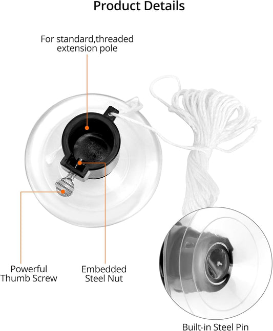 Professional lamp changing set - Lamp remover - Lamp removal and installation - 3-piece set - Suitable for light bulbs with high ceilings with standard, spotlight and recessed changers