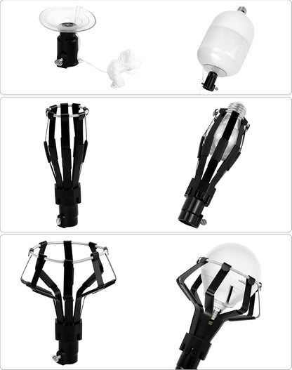 Professional lamp changing set - Lamp remover - Lamp removal and installation - 3-piece set - Suitable for light bulbs with high ceilings with standard, spotlight and recessed changers