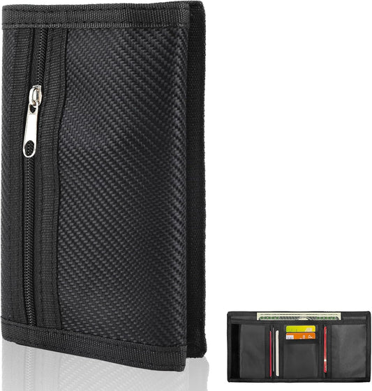 Heren Slim Wallet UK Simple Lightweight Compact RFID Blocking Soft Secure Credit Card Holder for 6 Cards and Banknotes Suitable for Travel Men Dad Friend Birthday Gift Charcoal Black