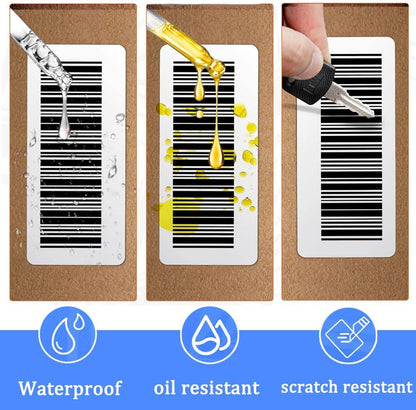 1000 stickers on a roll - food labels - self-adhesive blank labels 60 × 30 mm - white - removable. Suitable for frozen products - kitchens - supermarkets - office supplies - refrigerators - laboratory refrigerators - jam - spices.