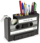 Retro Cassette Tape Pencil Holder - Multifunctional Pencil Holder - Creative Desk Organizer - Pencil Holder with Tape Holder