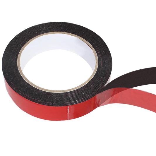 Biaungdo 1 Roll Double Sided Tape Heavy Duty, 155 inch x 1 inch Black Two Sided Mounting Tape, Removable Picture Hanging Adhesive Strips for Poster, Carpet, Walls Decor