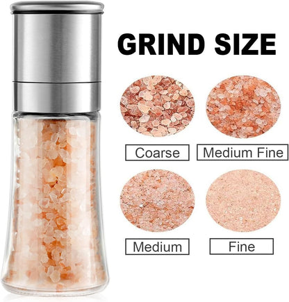 Salt Grinder Pepper Mill, and Set (Single Grinder)