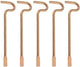 Bedroom/Bathroom Door Emergency Keys Compatible with Kwikset Interior Levers and Knobs (5)