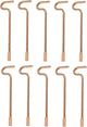 Bedroom/Bathroom Door Steel Emergency Key Pins Compatible with Kwikset Interior Levers and Knobs (10), Gold Color