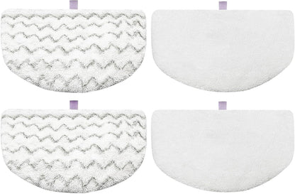 4 Pack Steam Mop Pads Replacement or Bissell Powerresh Steam Mop 1940 1440 1544 1806 2075 Series, Model 5938 19402 19404 19408 19409 1940A 1940 1940Q 1940T 1940W, Microiber Washable, Reusable