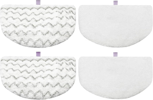 4 Pack Steam Mop Pads Replacement or Bissell Powerresh Steam Mop 1940 1440 1544 1806 2075 Series, Model 5938 19402 19404 19408 19409 1940A 1940 1940Q 1940T 1940W, Microiber Washable, Reusable