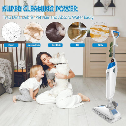4 Pack Steam Mop Pads Replacement or Bissell Powerresh Steam Mop 1940 1440 1544 1806 2075 Series, Model 5938 19402 19404 19408 19409 1940A 1940 1940Q 1940T 1940W, Microiber Washable, Reusable