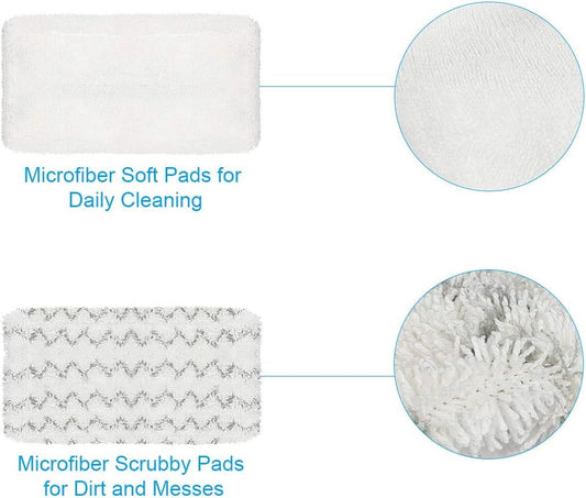 4 Pack Steam Mop Pads or Bissell Symphony 1252 1606670 1543 1652 1132 1530 11326 Vacuum and Steam Mop, Bissell 2747A Replacement Pads, Bissel Symphony Pet Mop Pads, Microiber Washable & Reusable