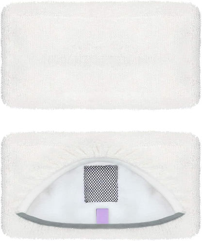 4 Pack Steam Mop Pads or Bissell Symphony 1252 1606670 1543 1652 1132 1530 11326 Vacuum and Steam Mop, Bissell 2747A Replacement Pads, Bissel Symphony Pet Mop Pads, Microiber Washable & Reusable