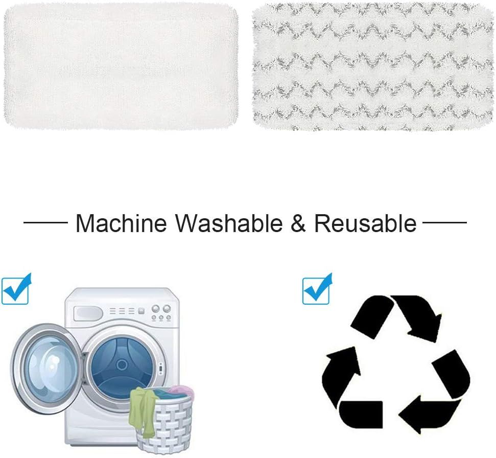 4 Pack Steam Mop Pads or Bissell Symphony 1252 1606670 1543 1652 1132 1530 11326 Vacuum and Steam Mop, Bissell 2747A Replacement Pads, Bissel Symphony Pet Mop Pads, Microiber Washable & Reusable