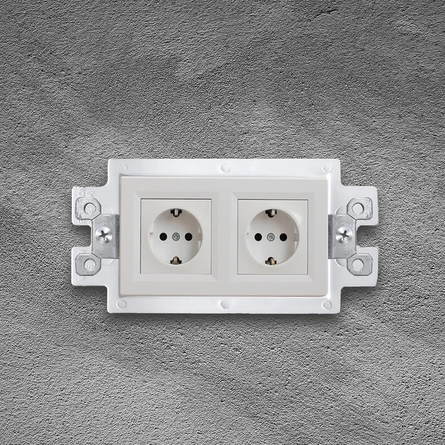 6 Pcs BE1-2 Electrical Outlet Box Extenders, Electrical Box Extender, 1 Gang Power Outlet Box Extender, Electric Box Extenders or Outlets, Single Gang Electric Outlet Box Extension with 12 Screws