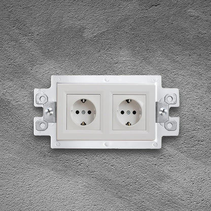 6 Pcs BE1-2 Electrical Outlet Box Extenders, Electrical Box Extender, 1 Gang Power Outlet Box Extender, Electric Box Extenders or Outlets, Single Gang Electric Outlet Box Extension with 12 Screws