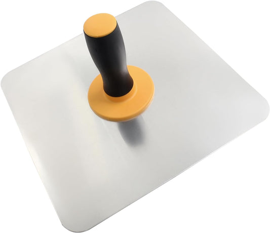 Biaungdo Aluminum Plaster Hawk, 12 Inch Mortar Board Holder with Soft Handle, Plastering Hawk Tool for Mortar, Drywall