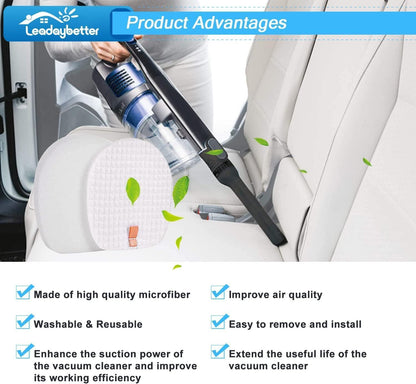 6 Pack ilter Replacement or Shark Rocket Pet Pro IX140 IX141 IX142 IZ140 IZ141C IZ142 IZ162H IZ362H IZ363HT IZ440H IZ462H IZ482H IZ483H Cordless Stick ilters, Comapre Part # 617J140