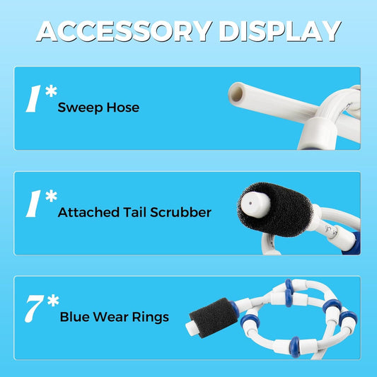 Automatic Pool Cleaner Sweep Hose Complete B5 B-5 Replacement or Zodiac Polaris 280 380 480 180 Pool Cleaner (1 Pack)