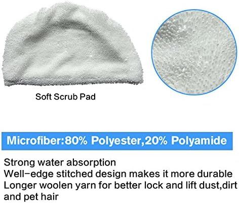 10PK  Replacement Pads Compatible with Bissell Powerresh Steam Mop 1940 1440 1806 1544 2075 2685 Series 19401 19404 19409 1940A 1940 1940N 1940T 1940Q 1940W B0006 15441 15443 2181 2814